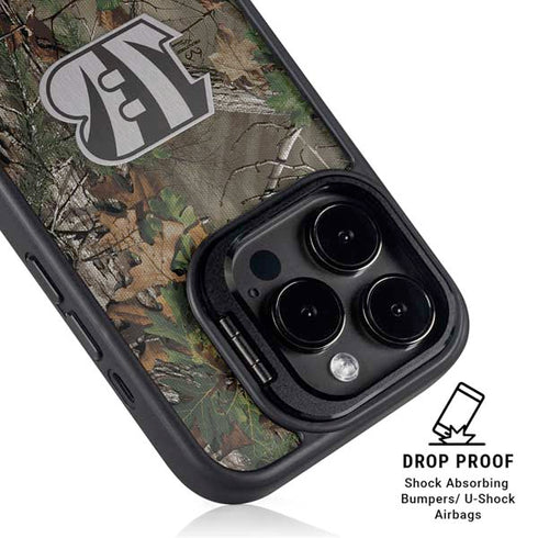 NFL Cincinnati Bengals Realtree Xtra Green Camo iPhone 16 Pro Kickstand Case